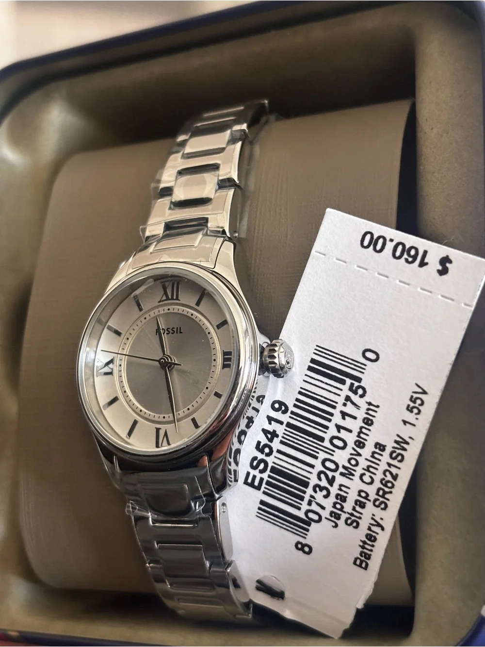 Fossil Silver-Tone Watch - Gilmore 38mm